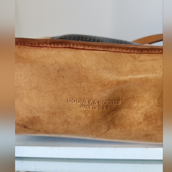 Vintage Dooney and bourke Black /Tan leather Shoulder bag - Picture 3 of 13